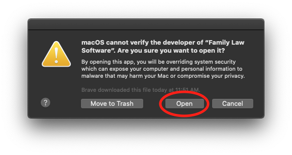 Dialog Open